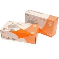 Non-sterile Natural Latex Gloves without Kinefis Powder (100 Units)