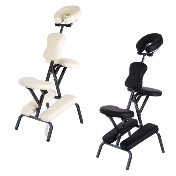Kinefis Relax multifunctional folding massage chair (cream and black colors)