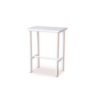 White baby weight table with melamine top