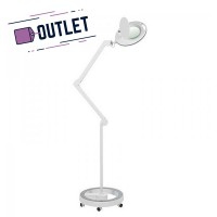 Mega+ Cold Light LED Magnifying Lamp with five magnifications (rollable base) - OUTLET