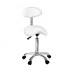 Pony Beauty Stool with Backrest Organic Plus (colors available) - Color: White - Reference: A26.1022AB2