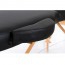 Kinefis Supreme Oval Vip 3 Folding Wooden Table - (Black Color)