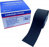 Leukotape Classic Adhesive Elastic Tape 3.75 cm x 10 meters: Color Black