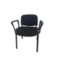 Chair with armrests. In black fabric. (LAST UNIT)
