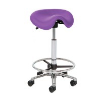 Kinefis Elite high stool: Pony or saddle type with a height of 61 - 86 cm and footrest (Various colors available)