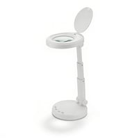 FLIP LED desktop lamp with 5x magnifying lens: for precision work in beauty, manicures or electronics FLIP LED desktop lamp with 5x magnifying lens: for precision work in beauty, manicures or electronics