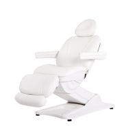 Gir electric armchair: four motors, antigravity function, six memory settings and white PU upholstery