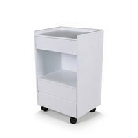 TOCKY Wooden Utility Cart with 3 Drawers
