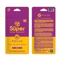 Focus Super Patch - Pack of 28 patches: Ideal for those looking to stay focused on their activities Focus Super Patch - Pack of 28 patches: Ideal for those looking to stay focused on their activities