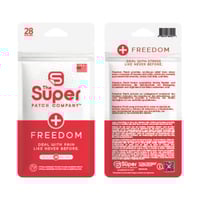 Freedom Super Patch - Pack of 30 patches. Vibrotactile technology designed to support muscle and joint comfort every day. Freedom Super Patch - Pack of 30 patches. Vibrotactile technology designed to support muscle and joint comfort every day.