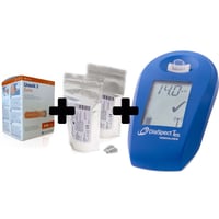 DiaSpect™ Starter Pack - Portable Hemoglobin Analyzer, 100 Cuvettes and 100 Unistik 21G Lancets