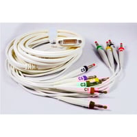 10-way patient cable with metal connector