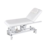 Lumb beauty and massage table: Electric, with two bodies and motor for height adjustment