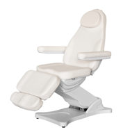 AURA Premium Beauty Bed: 3-motor electric, foldable and removable armrests, reclining. Version with or without heating.