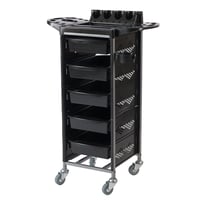 Brushy Rolling Styling Trolley - Five Pull-Out Drawers and Top Tray Brushy Rolling Styling Trolley - Five Pull-Out Drawers and Top Tray