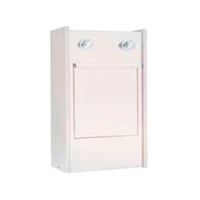 Exposed wedge washer with stamping tank and timed taps: made of stainless steel with wedge support inside (45 x 30 x 75 cm)