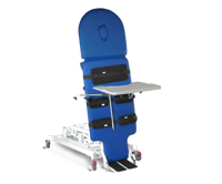 MICHELANGELO bariatric standing table: with height and inclination achieved by means of two electric motors