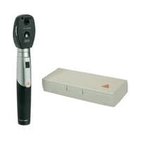 Heine Mini 3000 LED Ophthalmoscope with Battery Operated Handle in Hard Case
