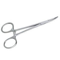 Stainless Steel Forceps with Safety Lock Curved Tip 12 cm: Ideal for auriculopuncture Stainless Steel Forceps with Safety Lock Curved Tip 12 cm: Ideal for auriculopuncture