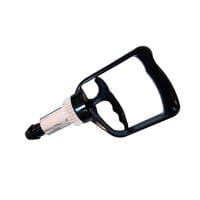 Gun with rubber for suction cups