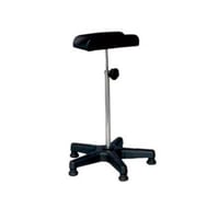 Leg support without joint: for blood extractions, adjustable in height and PVC base