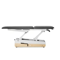 Swop 2L Pro Hydro Physio hydraulic stretcher: with long headrest with two pistons, two levers to adjust height and 4 wheels with 360º rotation