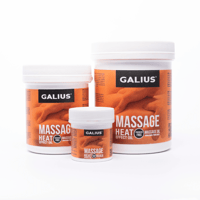 Galius solid heat effect oil: ideal for preparatory massages with progressive thermal sensation