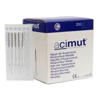 Acupuncture needles - Steel handle without round head with five needle guide + Guide (Azimuth)