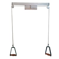 Set of push-ups parallel to the wall for exercises with the extremities