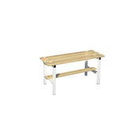 Simple locker room bench without shoe rack