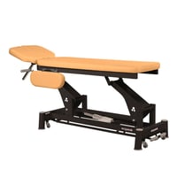 Ecopostural technical electric stretcher: two bodies with folding arms, black connecting rod structure and T05 head (50 x 188 cm)