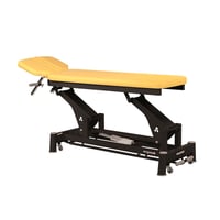 Ecopostural technical electric stretcher: two bodies with black connecting rod structure and T05 head (50 x 188 cm)