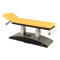 Ecopostural electric stretcher: Foot-operated, vertical elevation and two bodies with armrests (50x188 cm)