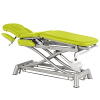 Ecopostural electric stretcher: Scissor lift, grey and multifunctional structure