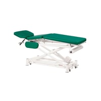 Three-body white electric scissor eco-postural stretcher with multifunctional peripheral control (198 x 50 cm)