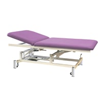 Two-body electric stretcher, Bobath type, Kinefis Quality: with welded steel structure, height adjustment with electric motor and R1 wheels
