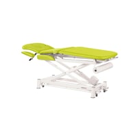 Ecopostural electric stretcher: White scissor structure and multifunctional (198 x 62 cm)