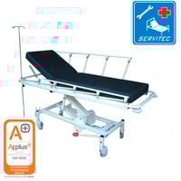 Kinefis Mercury I Emergency Stretcher Cart, with highly robust and durable structure and IV pole included