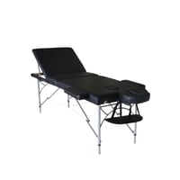 Kinefis Aluminum Pro folding aluminum stretcher: three bodies, light and resistant, 195 x 70 cm (Black Color) - OUTLET