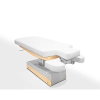 High-end electric table Swop S3 SPA with heating and tri-head: Customizable, seamless design, extreme comfort... a model that reinvents the rules of the game (natural wood color)
