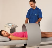 Aluminum manual sliding stretcher with a high sliding rail and 2 W.I.S. cylinders.