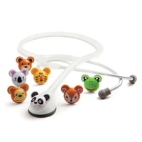 Adscope® 618 Platinum Pediatric Stethoscope with AFD Technology: Colorful Molded Resin Animal Faces
