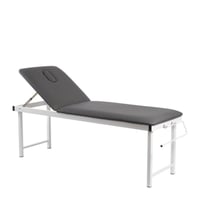 Coinfycare Fix Fixed Stretcher: Two-section, Professional for Physiotherapy and Massage with Adjustable Backrest and Antibacterial Upholstery