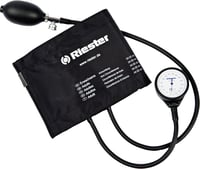 Riester Exact Aneroid Sphygmomanometer: With a separate bulb and manometer.