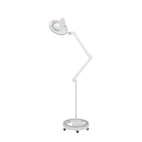 Mega+ Cold Light LED Magnifying Lamp with 5x Magnification (Rolling Base)