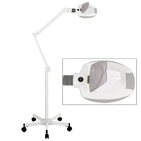 Ampli Cold Light LED Magnifying Lamp with 5x Focal Spot (Rolling Base)
