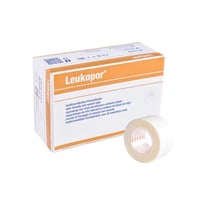 Leukopor 2.5 cm x 9.2 meters: Microporous paper adhesive tape (box of 12 units)