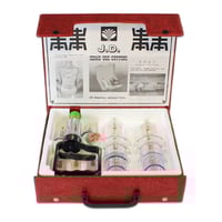 Suction cup plastic case with gun: Set of 15 suction cups (has 11 sizes)