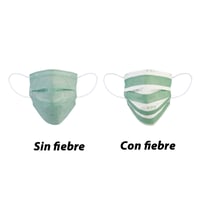 Thermosensitive reusable hygienic masks: They change color with increasing temperature (pack of 5 units) Thermosensitive reusable hygienic masks: They change color with increasing temperature (pack of 5 units)