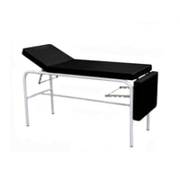Kinefis Pro Plus fixed examination table: Three sections, with enamelled steel frame, manufactured in Spain and upholstered in Valencia Premium fabric. With folding headboard and footboard (dimensions: 140/180 x 55 x 80c